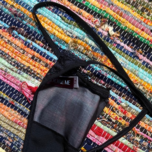 adore me christmas plaid g string thong panty size 1X - Picture 2 of 2